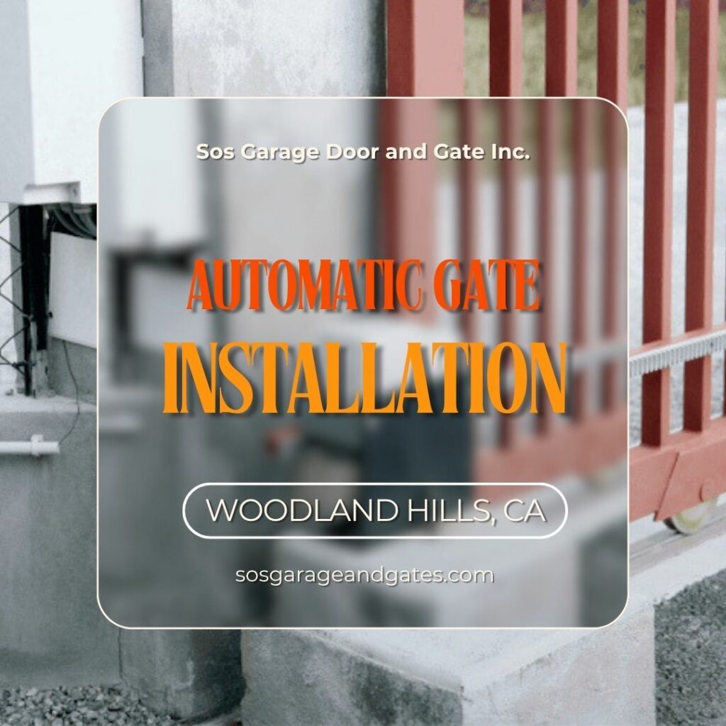 Automatic gate installation