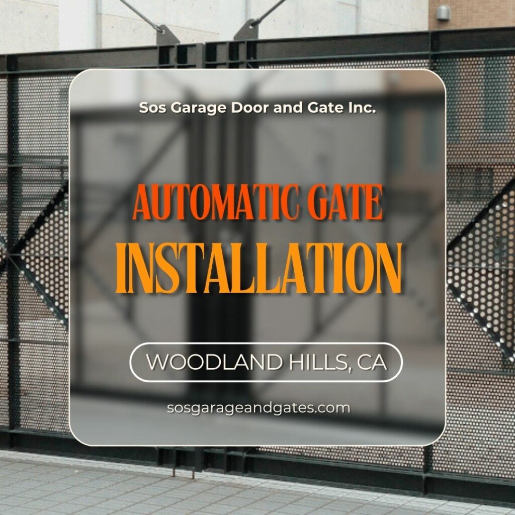 Automatic gate installation