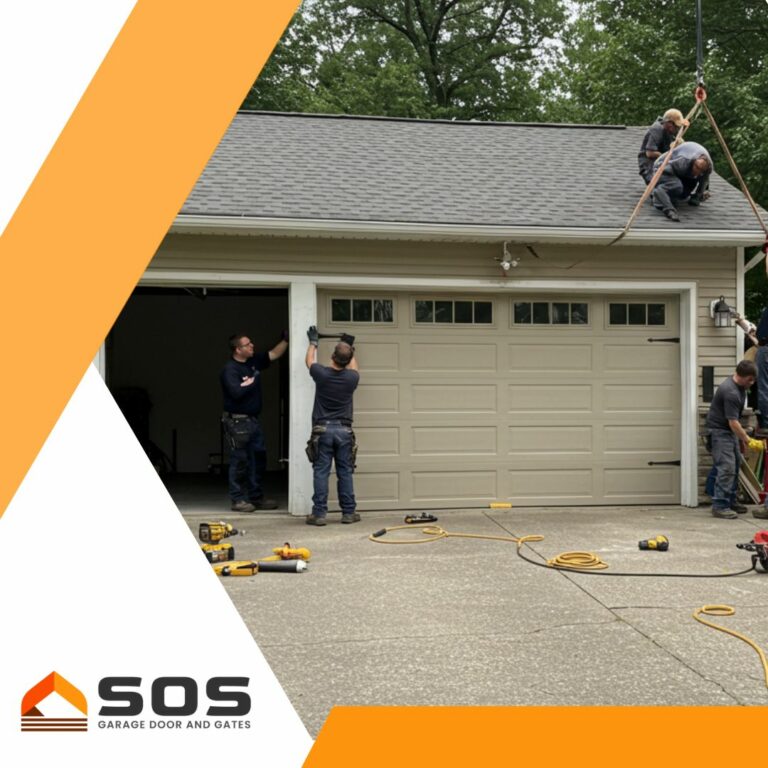 Garage door installation