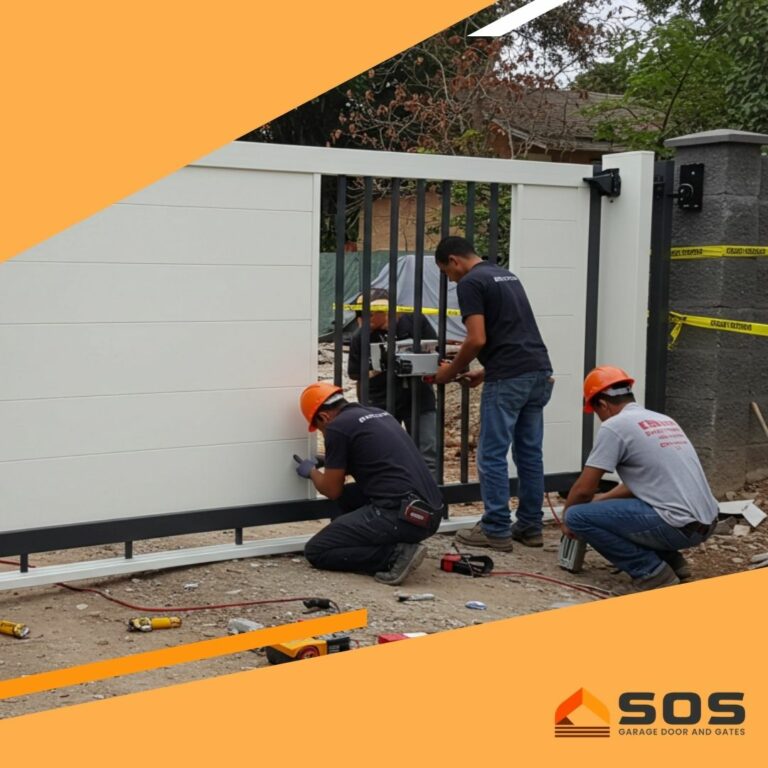 Automatic gate installation